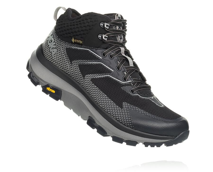 Hoka Mens Hiking Boots NZ - Hoka One One Toa Gore-Tex Black (YXO052697)